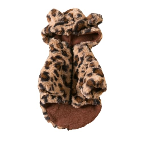 Cat Dog Funny Leopard Costume Soft Comfortable Coat Apparel