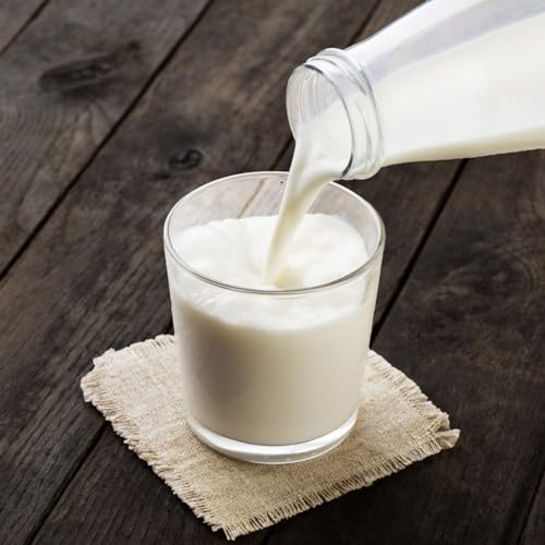 Foto von Geniess-Bar! 4 Milchflaschen 1L mit Deckel & Ersatzdeckel 1 Liter Glasflaschen erhältlich mit 2/4/6/9/12/15 Saftflaschen 1000ml Flaschen Weithalsflaschen leer mit Schraubdeckel Vorratsglas