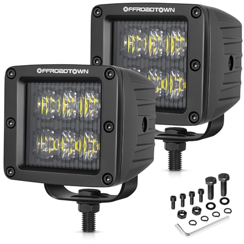 LED Cubes, OFFROADTOWN 3inch 120W CREE LED Pods Driving Lights Cubes D