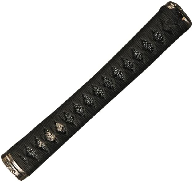 Tsuka Japanese Samurai Sword Katana Handle Fittings 10.2in Tsuka (black02)