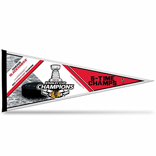 Rico Industries NHL 2015 Stanley Cup Champion Pennant, 12 x 30, Black