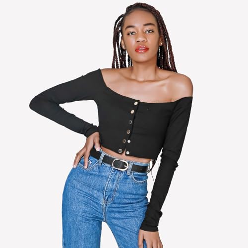 MORELESS 2 Pack Women's Leather Belts for Jeans Pants with Fashion Center Bar Buckle3