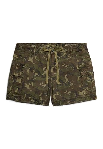 Superdry Damen Cargoshorts Konturiertes Tarnmuster 38