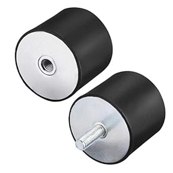 Uxcell M8 Male Female Rubber Mounts Shock Absorber For Motor Generator Compressor Garage Reverse Osmosis Pump Impact Air Generator Car Bobbins D30mmxh40mm