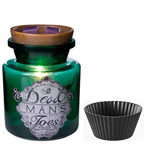 P P Halloween Wax Warmer Set! Includes Wax Melter, Scented Wax Cubes & Wax Liner! Our Choice Of Sweet Spells Or Magic Spell! Perfect For Adding Warmth And Fragrance To Your Space! (Dead Man's Toes) #TOP1