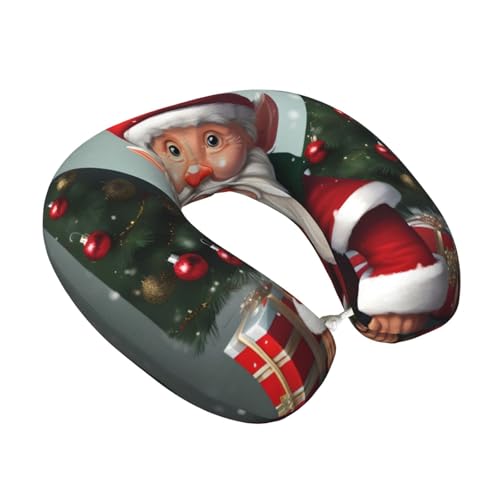 Almohada tradicional navideña para cuello y hombros miniatura 2