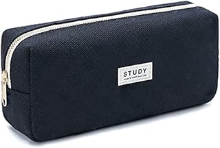 KALIDI Pencil Case Canvas Pen Storage Bag Zippered Pouch Middle High School Office Organizer for Boys Girls Adults