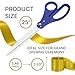 Big Ribbon Cutting Ceremony Kit - Oversize Blue Scissors for Ribbon Cutting 25 Inch Gold Ribbon for Grand Opening and Box for Special Events Business Opening Inaugurations