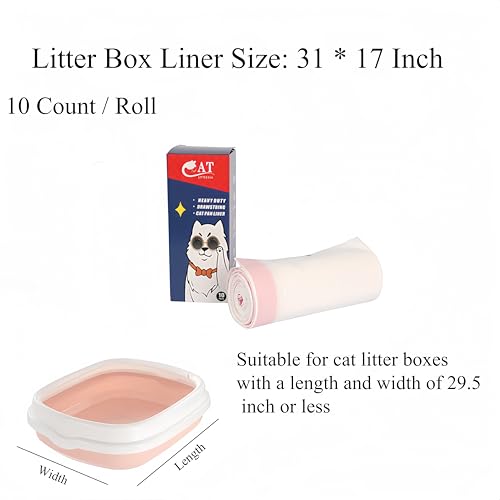 BoPaBeBo Forros para caixa de areia com 10 unidades, grandes 78,7 x 45,7 cm, forros de areia para ga