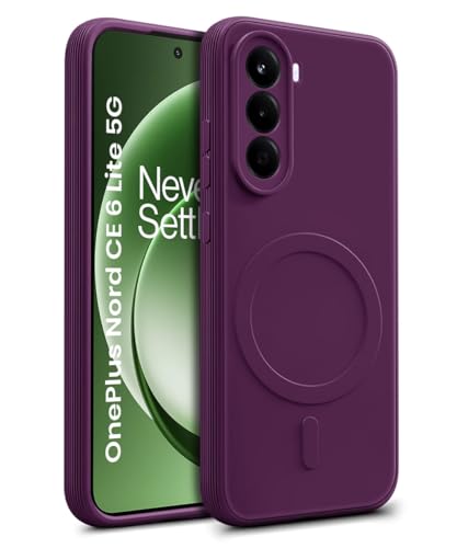 Image of WOW IMAGINE Back Case Cover for 1+ OnePlus Nord CE 6 Lite 5G | Soft Matte Silicone Case| Slim Fit & Shockproof | Camera Protection Bumper Cover (Purple)