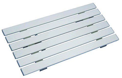 Image of Aidapt White Width Adjustable Easy Clean Bath Board Bath Transfer Board to Fit Baths Between 510 and 600mm Bathroom Aid