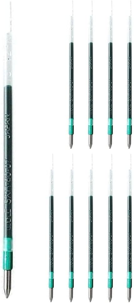 三菱鉛筆 Ballpoint Pen Ink Pen Refill SXR – 80 – 07 Green Pack of 10
