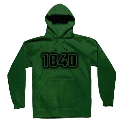 Hoodie 1840 unisex vert olive idéal pour vos sorties en plein air