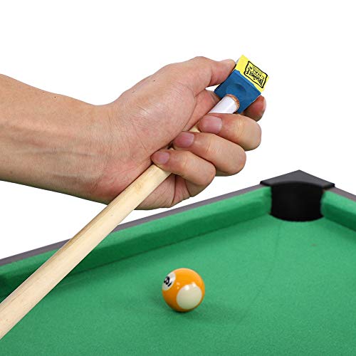 Mini Billardtisch, 69 * 36,5 * 22,5 cm Tischbillard Kinder Snooker Billard Set Queues Bälle mit 2 Queues und 16 Kugeln für Familienspiele Camping Partys