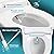 BidetMate 1000 Series Smart Toilet Seat with Heated Water, Wireless Remote, and Warm Air Dryer - Adjustable and Self-Cleaning electric bidet seat - Multiple Wash Settings - Elongated