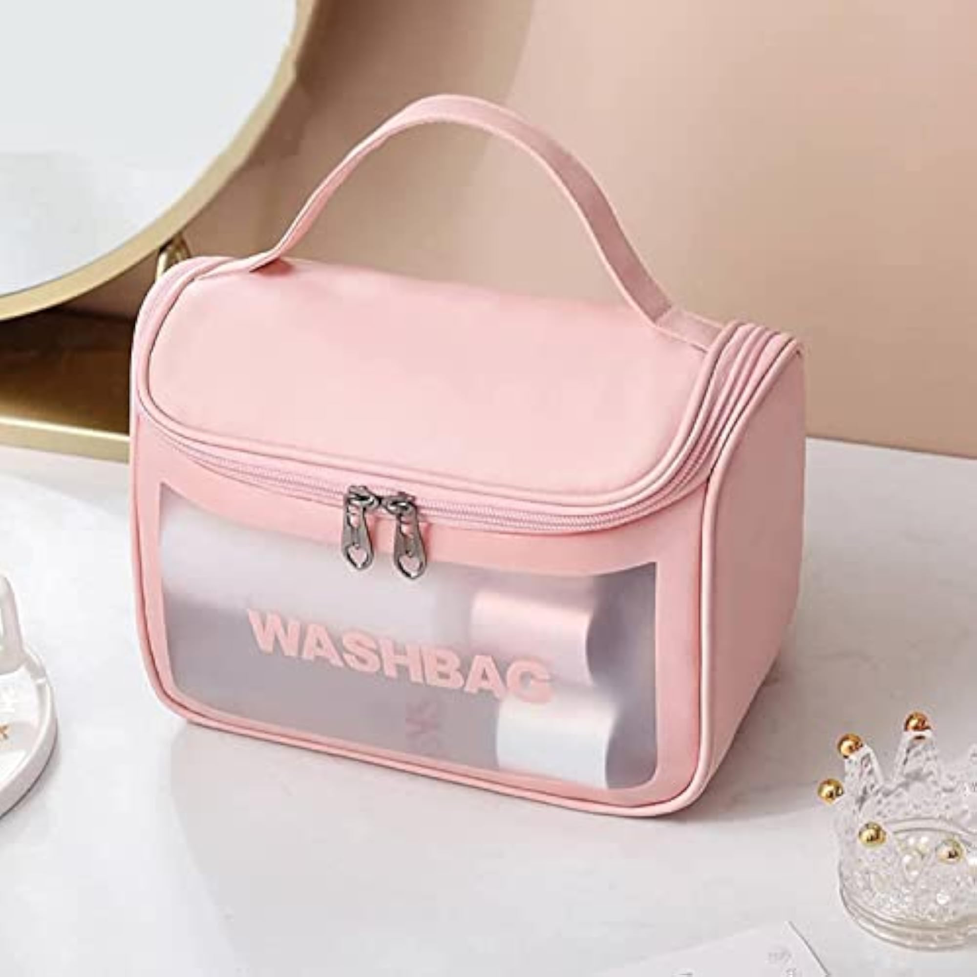 Hanging Clear Toiletry Carry Pouch for Travel