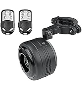 Bike Bell Alarm Horn with Remote, USB Rechargeable, Waterproof, Anti-Theft Vibration Alarm for Bi...