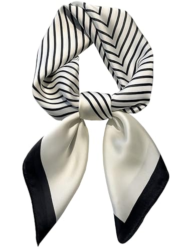 Dailyacc Hair Bandanas Scarf For Women Lightweight Fashion Neck Silk Satin Head Scarves For Sleeping Handbags Scarf/27.5"-3E