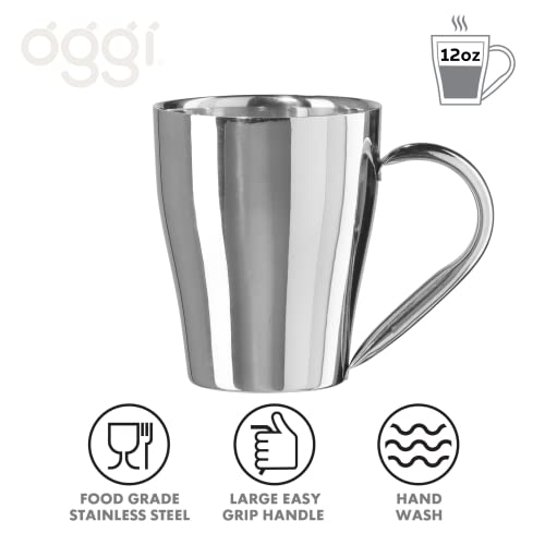 Taza térmica de acero inoxidable 12oz con acabado espejo miniatura 2