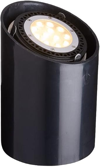 VOLT Ground Hog 12V Black PVC In-Ground Well Light with Debris Cover & 9W 2700K Warm White 900 Lumen PAR36 LED Bulb for Low Voltage Landscape Lighting in Yard, Lawn, Turf, Mulch, Garden or Flower Bed