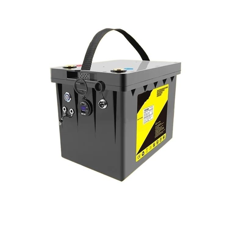 Batteria a ciclo profondo Batteria LiFePO4 12V 300Ah 200Ah 100Ah 120Ah 150Ah Camper Batteria for carrello da golf impermeabile Fuoristrada Off-grid Energia solare(DC-12.8V100Ah)