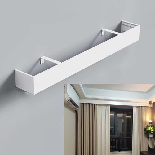 Metal Cornice Boards Wall Mount Curtain Pelmet Box Without Tracks,