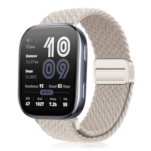 [YealRed] �o���h 22mm Amazfit Active Max/Balance 2 /Balance/Bip 6 / 5 /Pop 3S/Cheetah Pro �ɑΉ� �����o���h �e���i�C������ �ւ��x���g �ґg�X�g���b�v ���C�o�b�N�� ����