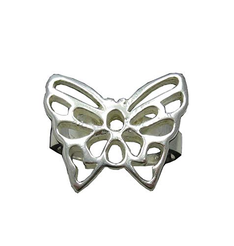 Bague papillon argent massif 925 Empress anti-allergique et durable