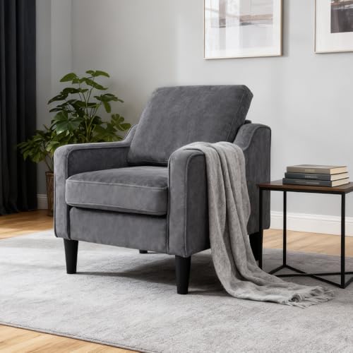 Sillón Chenille Plegable Gris miniatura 4