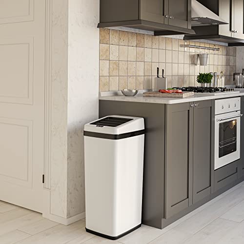 iTouchless 14 Gallon Automatic Sensor Kitchen Trash Can #TOP22