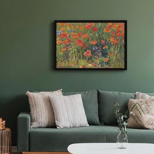 Toile coquelicots Robert Vonnoh tableau impressionniste - 6