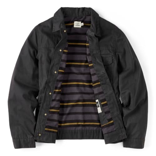 Image of Huckberry Flint and Tinder Men's Flannel-Lined Waxed Trucker Jacket