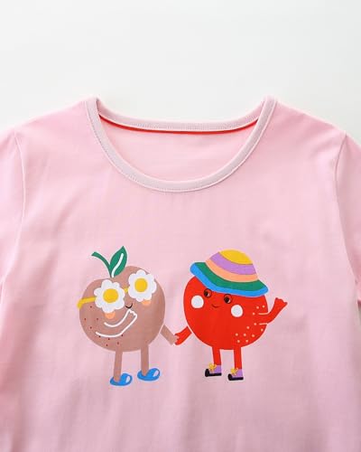 Image of AIWUHE Toddler T Shirts Cotton Summer Tshirts Boys Girls Short Sleeve Tee Tops Casual Graphic Clothes Crew Neck Shirts 2-6Y