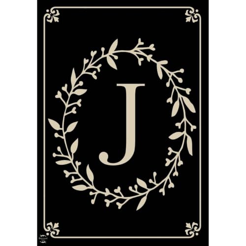 Briarwood Lane Classic Monogram Letter J Double-Sided House Flag