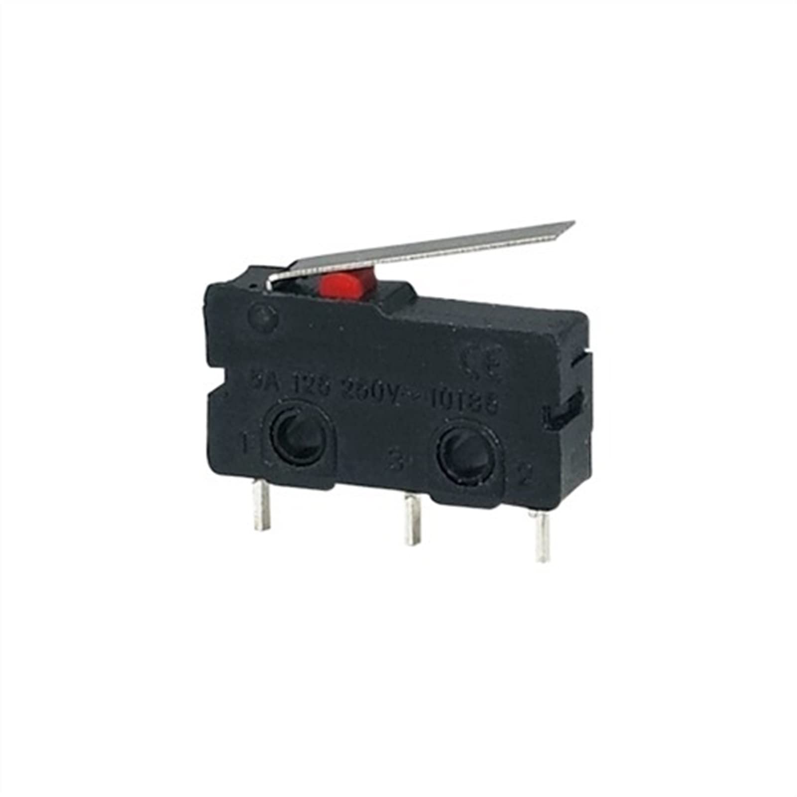 Micro-interrupteur de fin de course NO NC 3 broches SPDT 5A 250V à levier à galet, x5