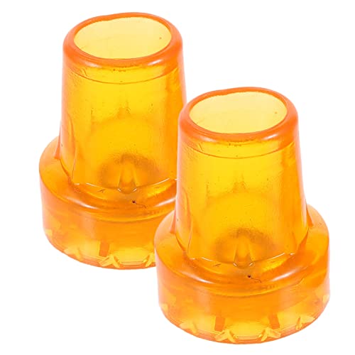 FRCOLOR 2pcs Crutches Pole Tip Protectors Walking Cane Accessories Walking Pole Tips Replacement Crutch Tips Trekking Tip Replacement Hiking Pole Feet Hiking Pole Protector Cane Tip Oxford