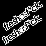 iJDMTOY (2) Funny Cool Slow Fresh As Fck Fck Drift Racing Style Car Window Bumper Vinyl Decal...