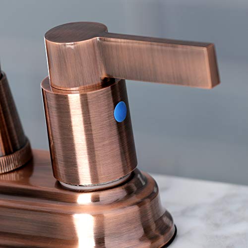 Kingston KB849NDLAC 4" Centerset Bar Faucet, Antique Copper by Kingston Brass - Image 2