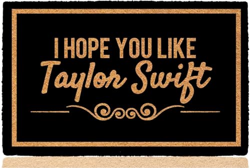 YIZOA Funny Door Mats Bless - I Hope You Like Taylor - Indoor Doormat Washable Non Slip Absorbent Mats for Bathroom Kitchen Doormats Floor Door Rug 18x30 Inch