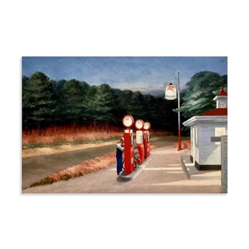 WangTiMin Gas Station 16x24 canvas
