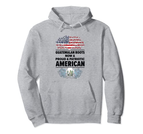 Bandera de Guatemalteco American Patriot USA cultivada en Guatemala Sudadera con Capucha