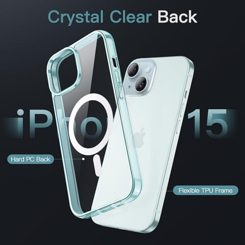 JETech Magnetic Case for iPhone 15, Blue by JETech - Used condition - Image 4