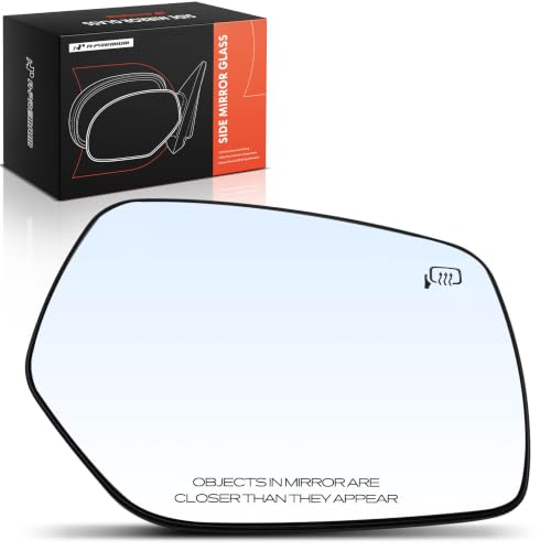 A-Premium Right Passenger Side Heated Mirror Glass with Backing Plate - Compatible with Subaru Impreza, XV Crosstrek, WRX, WRX STI, 2015 - Exterior Side View Convex Mirror by A-premium - Used condition - CA$16.56