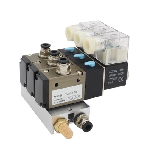 Bloc électrovanne 3V310-10-NO 10 stations DC24V avec collecteur et silencieux