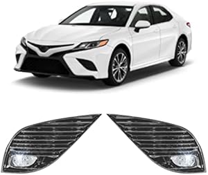 CONCEPT Fog Lights for 2018-2020 Toyota Camry Fog Lights Lamps with Assembly Set L&R Side (With Halogen Bulbs)