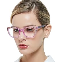 OCCI CHIARI Cat Eye Reading Glasses Women 2.25 Stylish Readers 1.0 1.25 1.5 1.75 2.0 2.25 2.5 2.75 3.0 3.5 4.0 5.0 6.0Purple, 2.25
