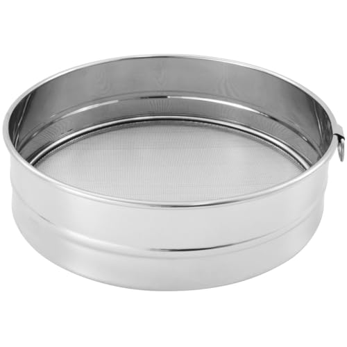 Fackelmann FM Professional 21660 Tamis, Tamis inox, Tamis cuisine, Ustensile de cuisine, Acier inoxydable, Argenté, diamètre 22,5 cm, hauteur 6 cm