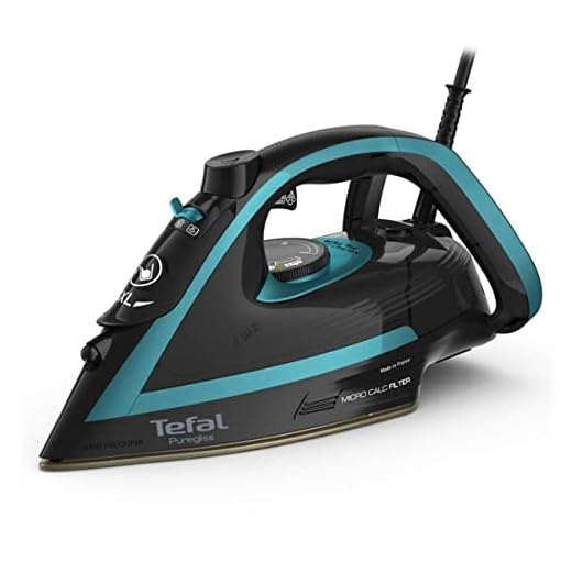 Tefal FV8066 Puregliss Stoomstrijkijzer | 280 g/min. Stoomstoot | Verticale stoom | XL watervulopening | stabiele plank | anti-kalkuitrusting | druppelstop | automatische uitschakeling |