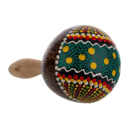 WANDERLUST DECO Maraca de Coco Colores Surtidos 10x10x20