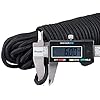jijAcraft 6MM Black Nylon Rope - Thick Nylon Washing Line, 30M Solid Binding Hanging Twisted Cord, Heavy Duty Rope for Garden, Hammock, Camping Trips, Marine Rigging